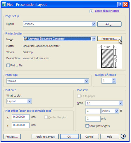 vb^XgUniversal Document ConverterIĤvpeB{^NbN܂