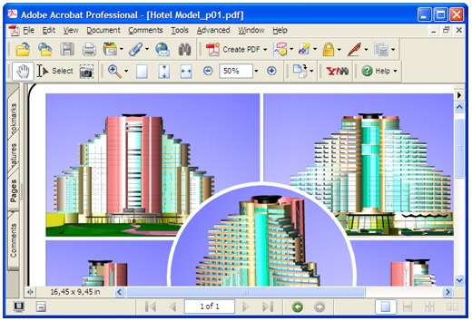 Adobe Acrobatで開かれた変換ドキュメント。