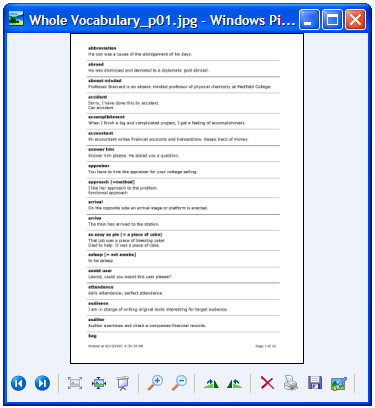 Windows画像とFAXビューアで開かれた変換レポート。